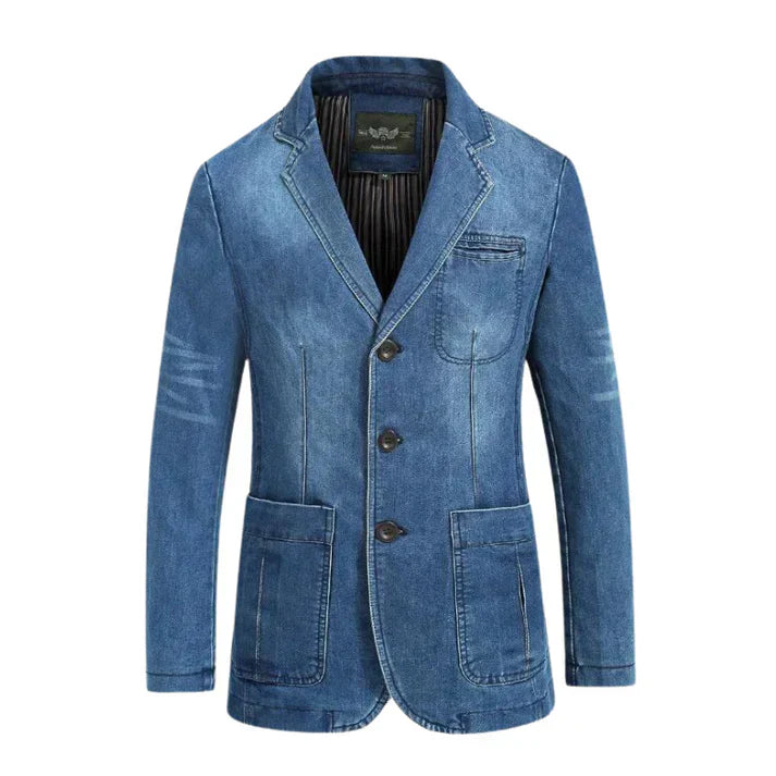 Stylish Blue Jeans Jacket for Men - ModishWorld