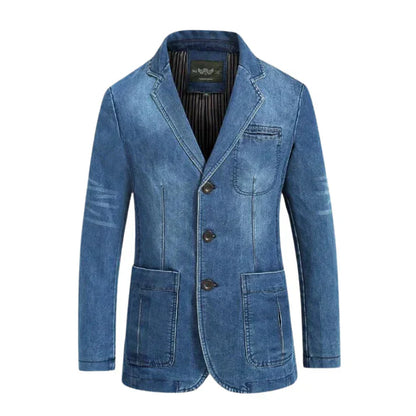 Stylish Blue Jeans Jacket for Men - ModishWorld
