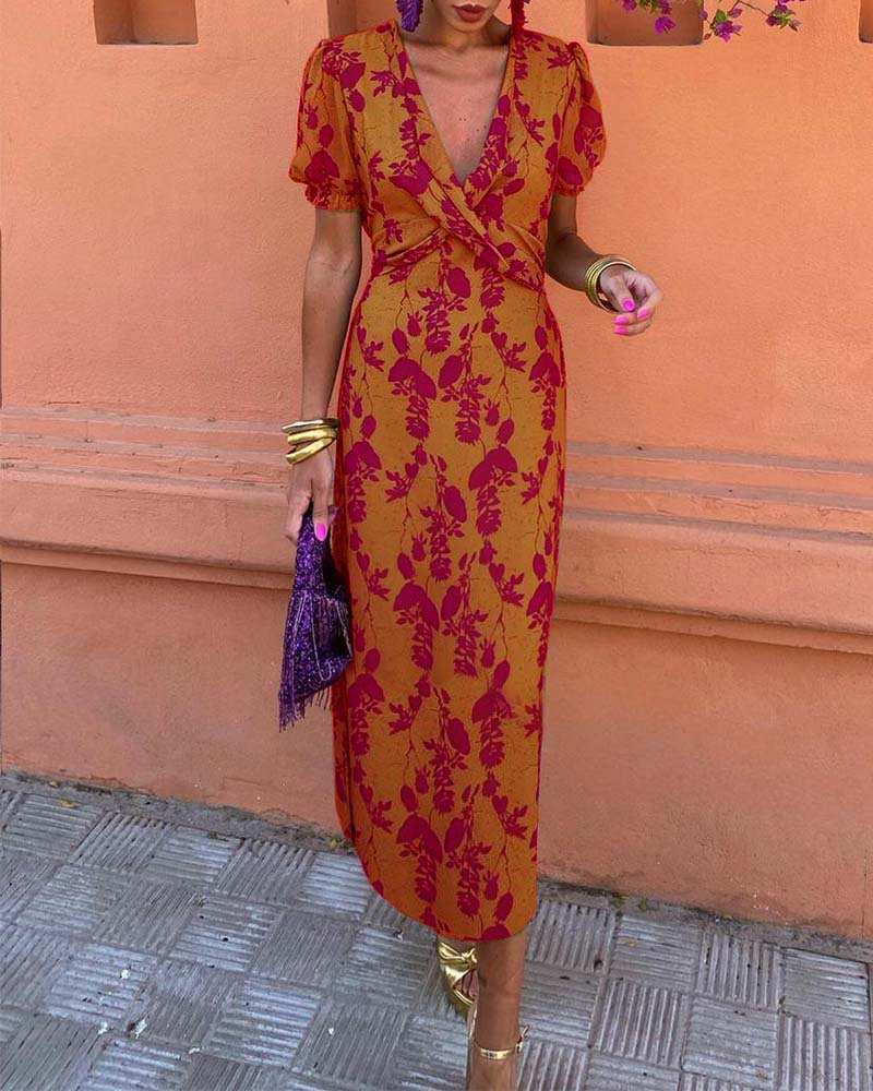 Stylish Women's Puff Sleeve Party Dress