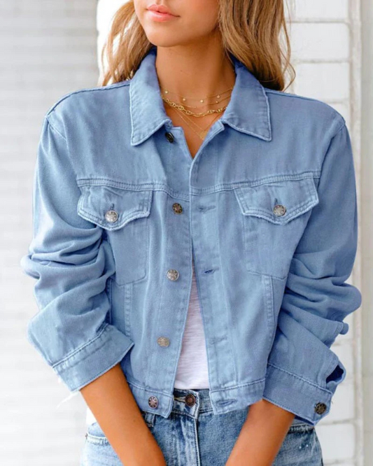 Vibrant Blue Jeans Jacket - ModishWorld