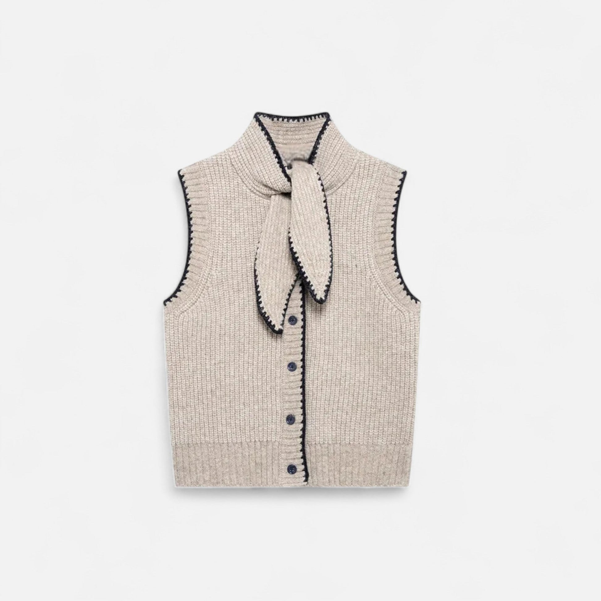 Classic Ladies Cable Knit Vest - Modish World