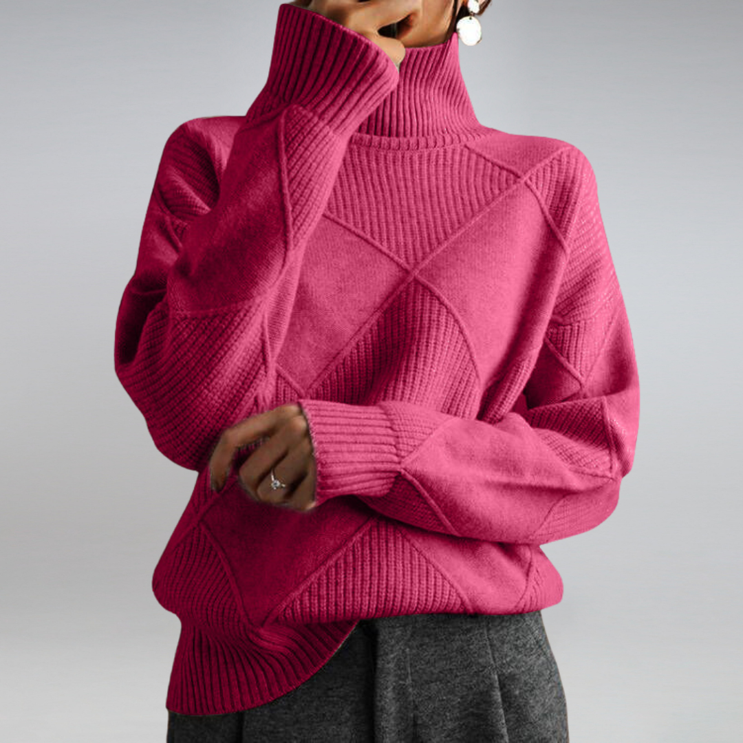 Women's Soft Cashmere Turtleneck Jumper
