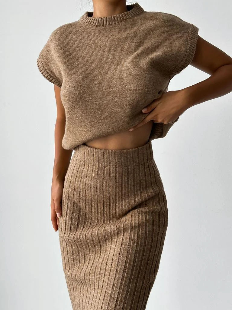 Trendy Tank Ribbed Knit Women's Top - ModishWorld