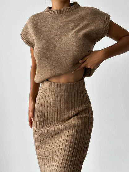 Trendy Tank Ribbed Knit Women's Top - ModishWorld