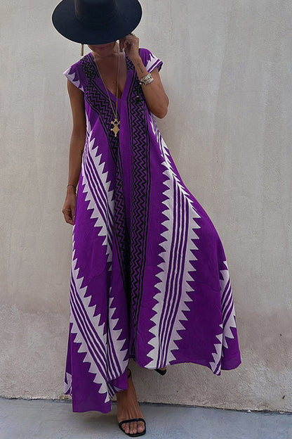 Boho Chic Long Sundress for Ladies