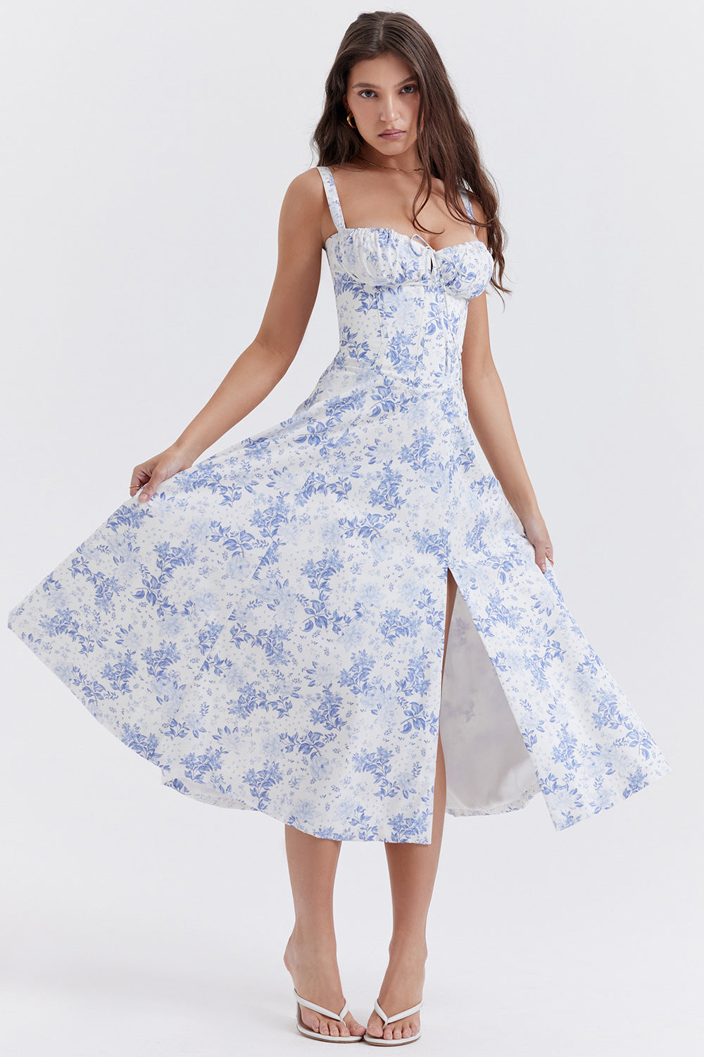Beautiful Floral Garden Party Dress - ModishWorld