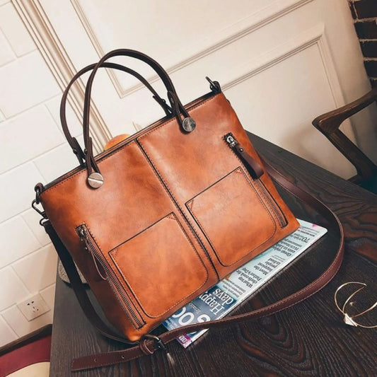 Big Ladies Tote Shoulder Bag - ModishWorld