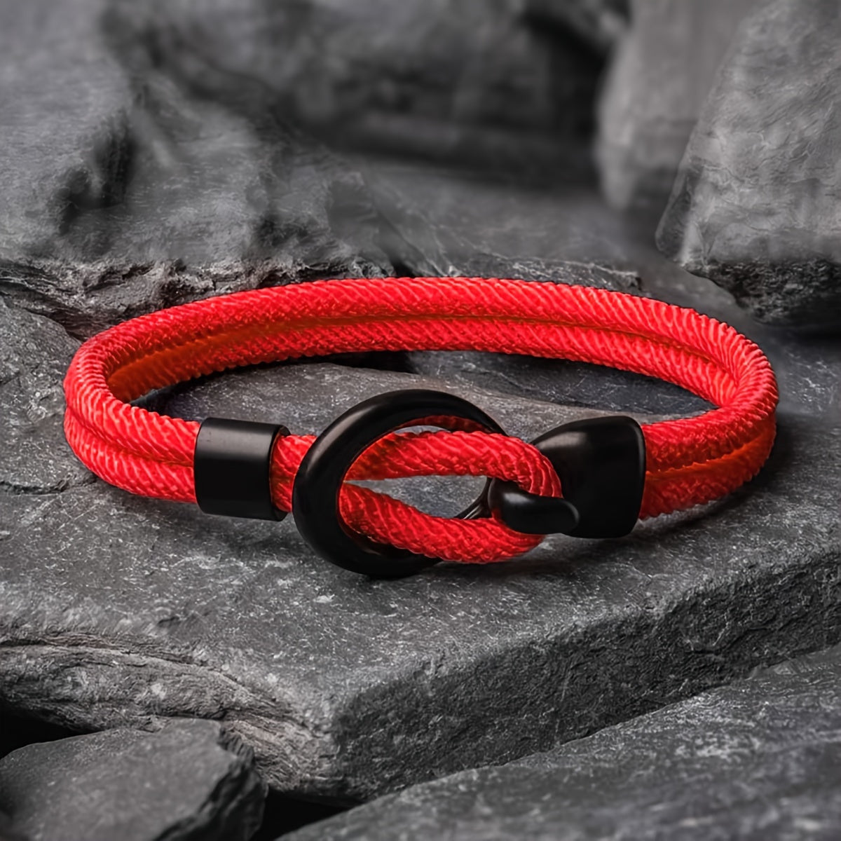 Unique Braided Leather Men's Wristband