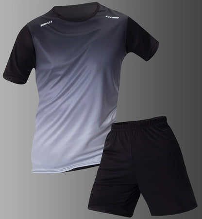 Athletic Mens Active Wear Shirt and Shorts Combo