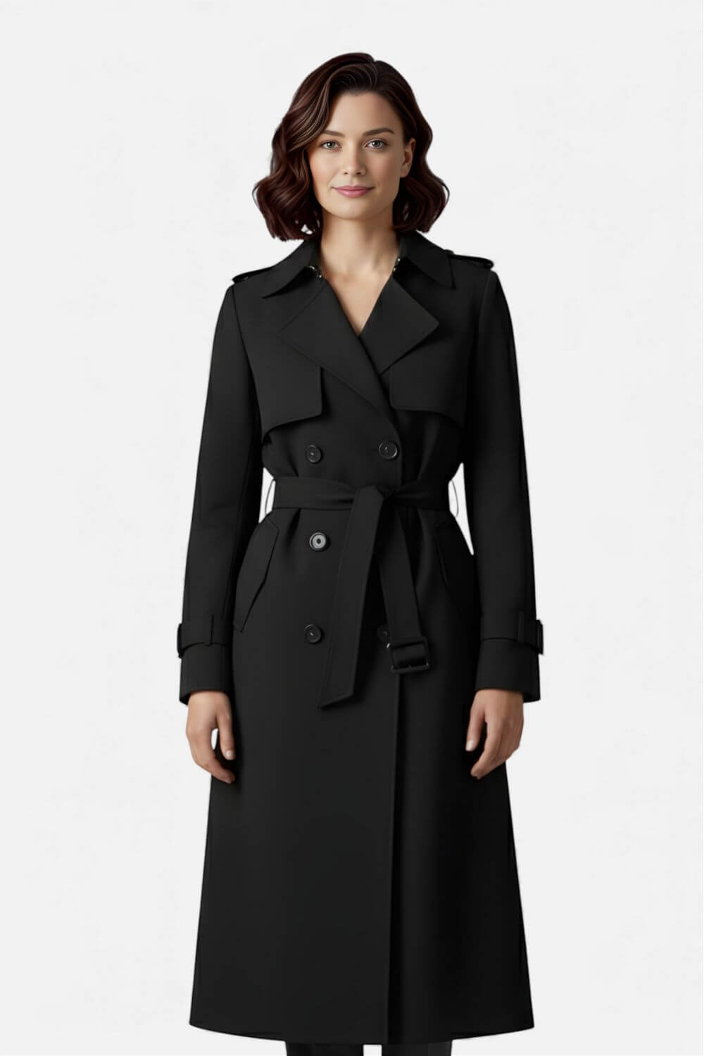 Classic Ladies Waterfall Trench Coat - Modish World