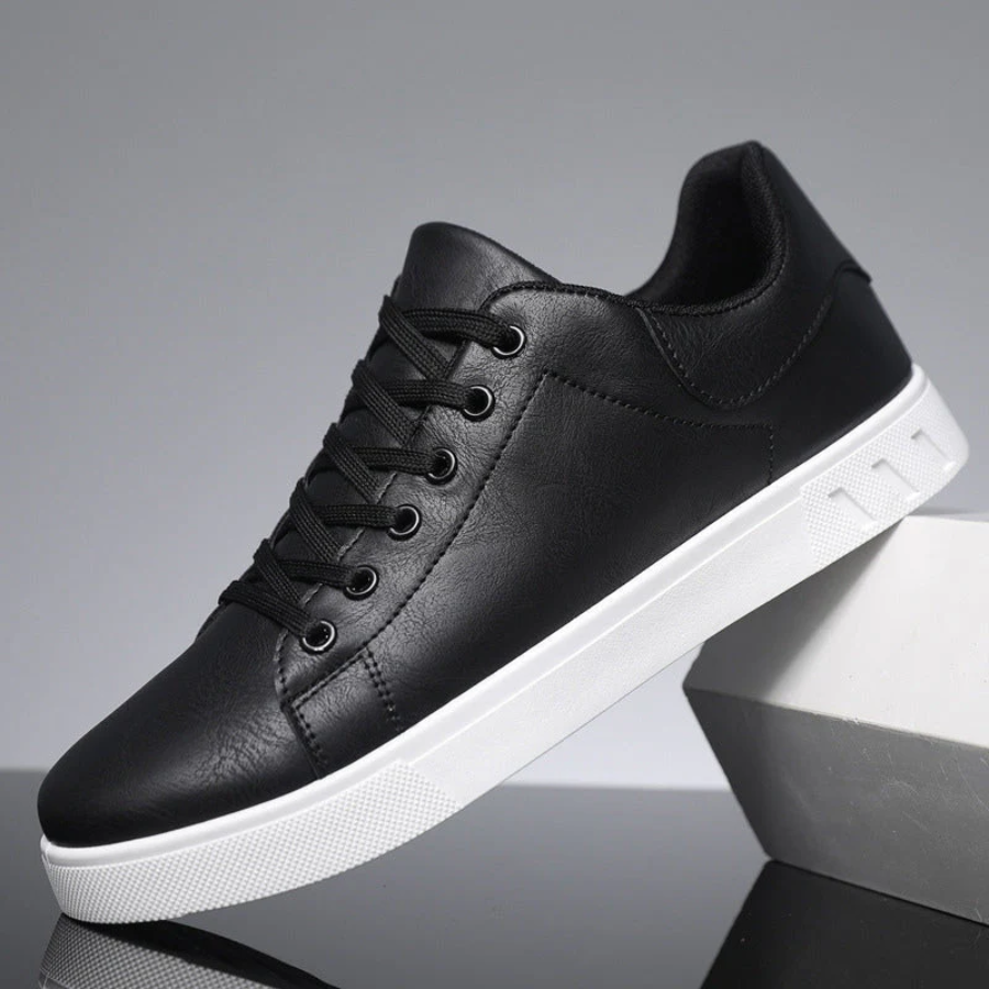 Fashionable Men's Leather Running Shoes