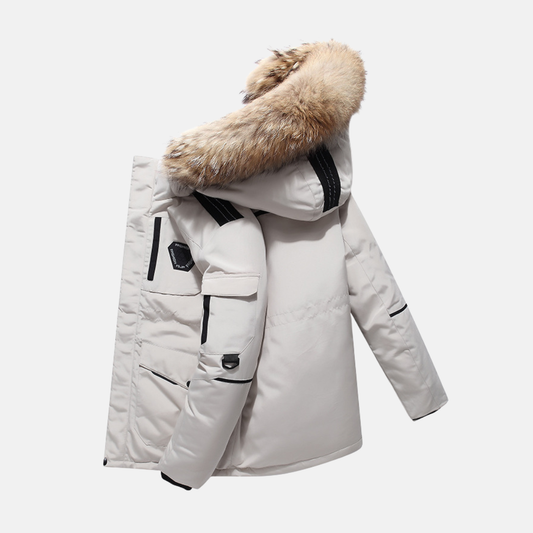 Warm Waterproof Parka Coat for Men with Hood - ModishWorld