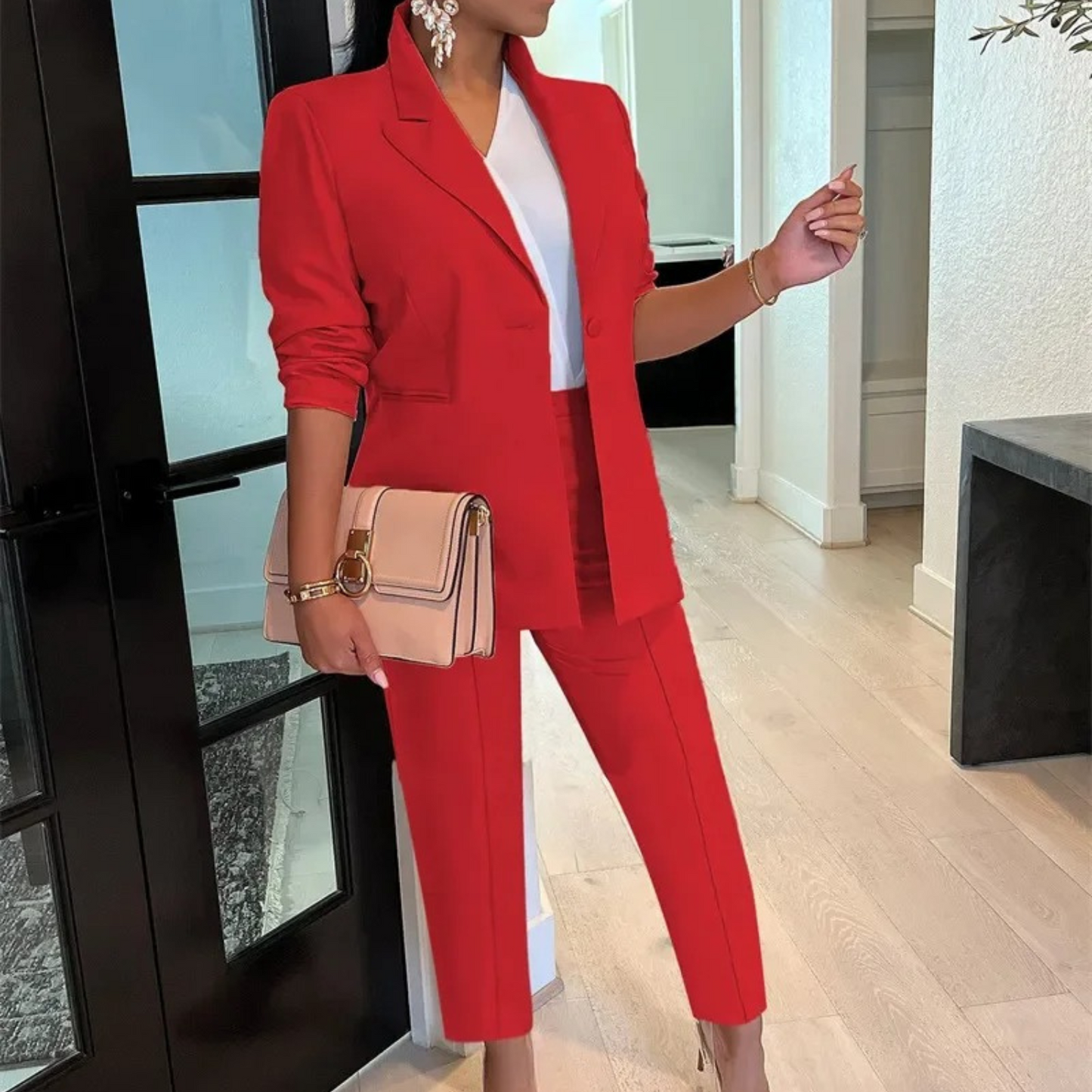 Classic 2-Piece Pantsuit for Women