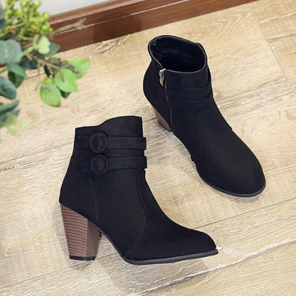 Luxury Suede High Heel Ankle Boots for Women