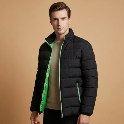 Insulated Quilted Men's Winter Parka Jacket