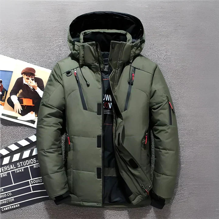 Warm Waterproof Parka Coat - Hooded Style