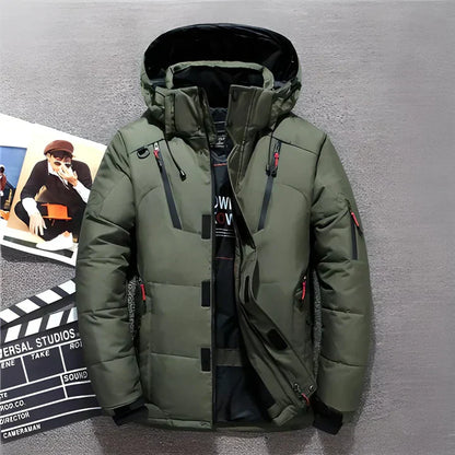 Warm Waterproof Parka Coat - Hooded Style