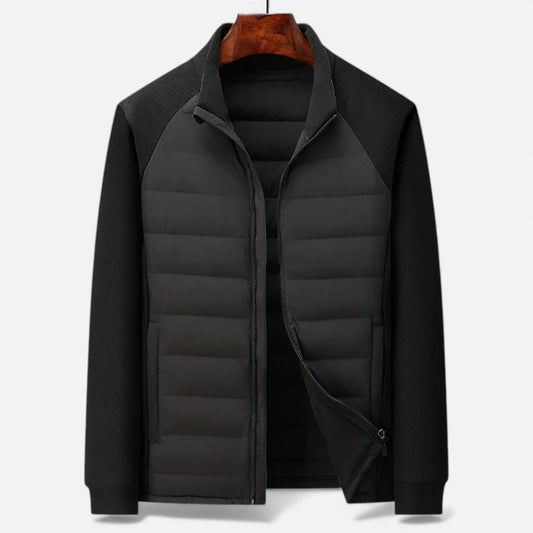 Warm Padded Down Coat for Men with High Collar - Modish World