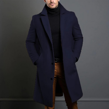 Classic Men's Long Trench Coat