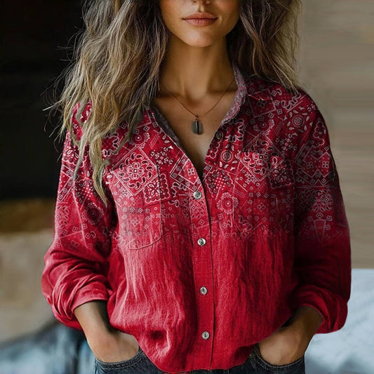 Classic Floral Women's Blouse - ModishWorld