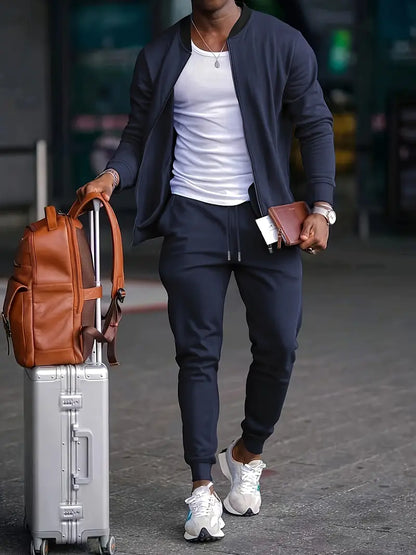 Athletic Mens Tracksuit Set Jacket and Pants - ModishWorld