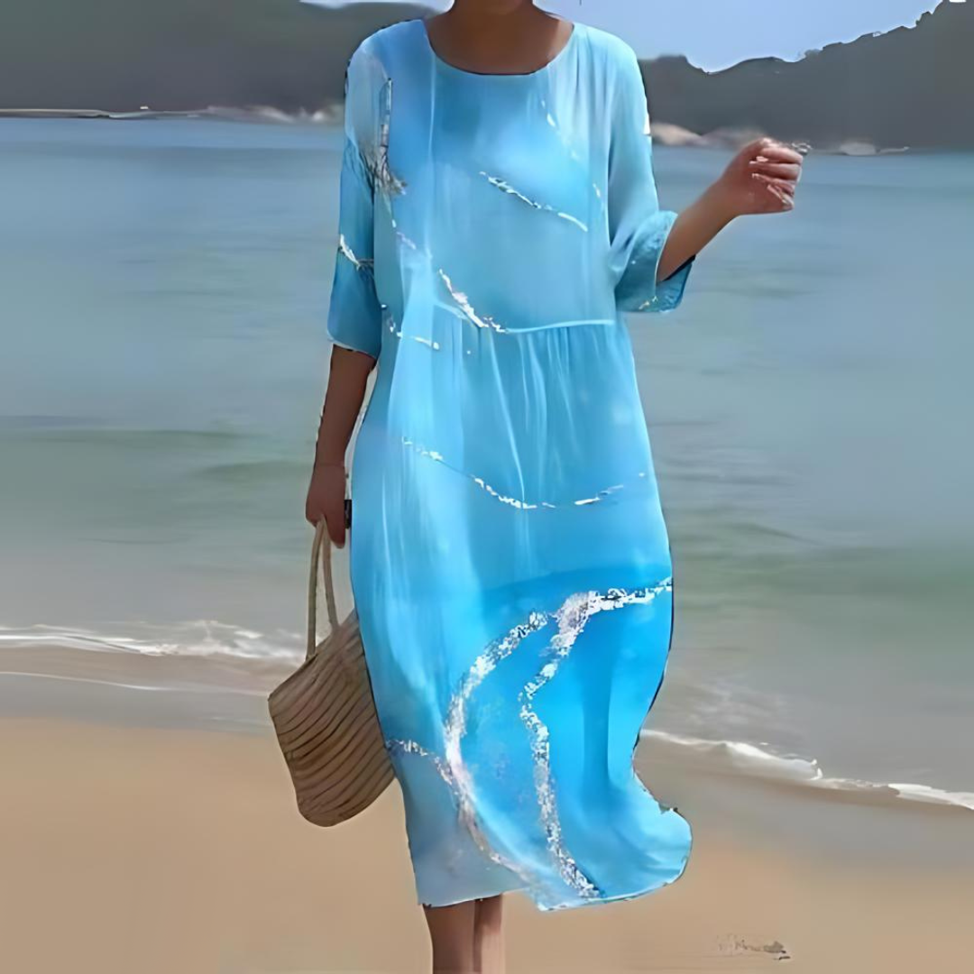 Beautiful Blossom Knee Length Dress for Ladies