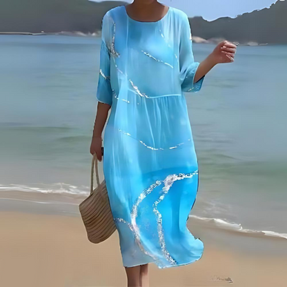 Beautiful Blossom Knee Length Dress for Ladies