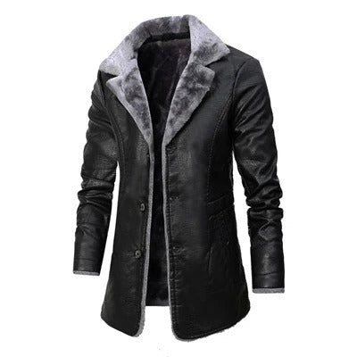 Warm Mens Parka with Faux Fur Lining - Modish World