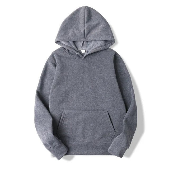 Classic Casual Hooded Sweatshirt with Pockets