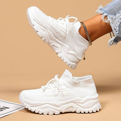 Soft and Breathable Thick Sole Women's Sneakers - ModishWorld