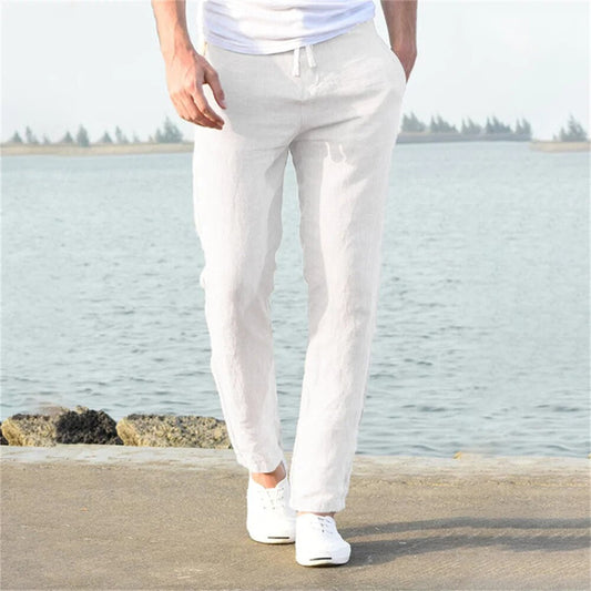 Breathable Men's Summer Linen Pants - ModishWorld