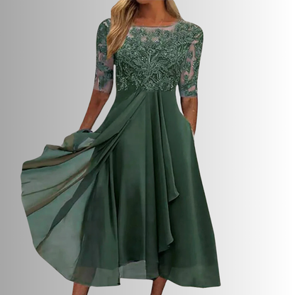 Beautiful Floral Maxi Chiffon Dress