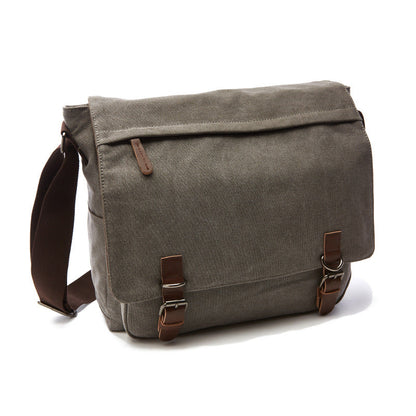 Leather Crossbody Bag with Magnetic Snap Closure