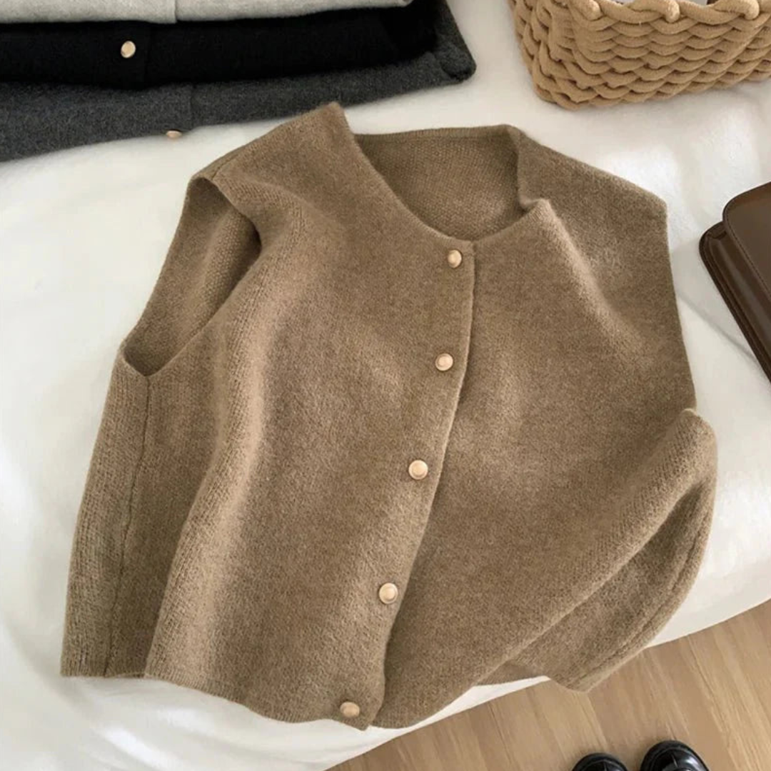 Ladies' Vest - Front Button Closure