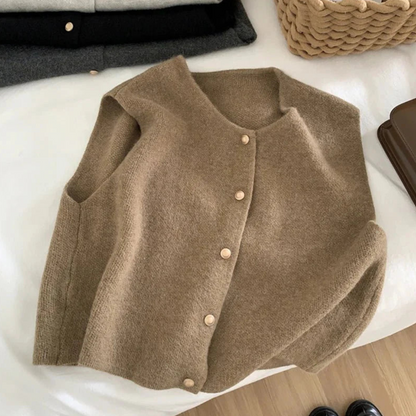 Ladies' Vest - Front Button Closure