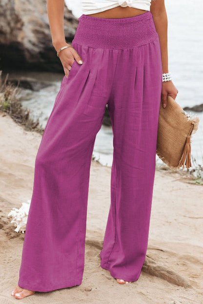 Relaxed Fit Women's Linen Pants