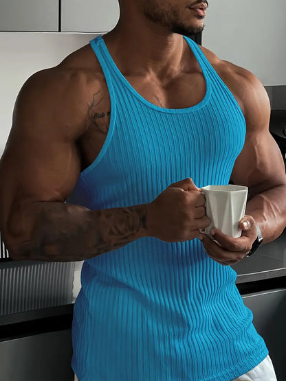 Fashionable Mens Plain Tank Top