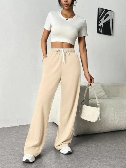 Comfortable Elastic Waist Women's Joggers Pants