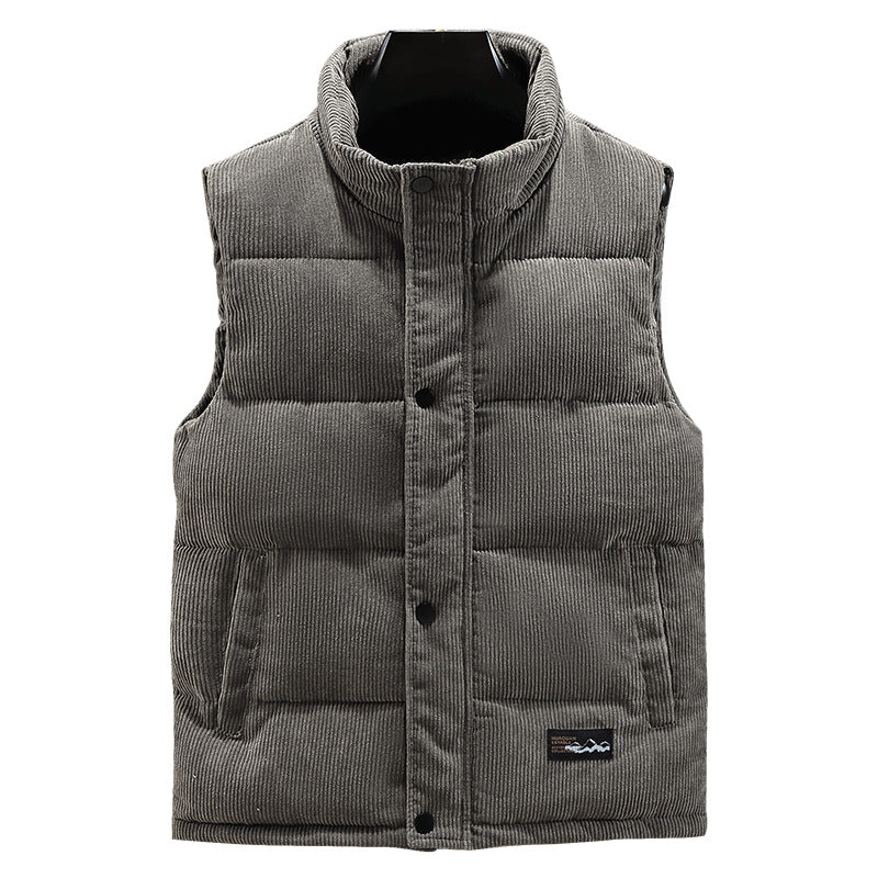 Men's Padded Vest - Thick Quilted Gilet
