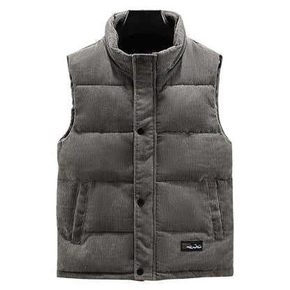Men's Padded Vest - Thick Quilted Gilet