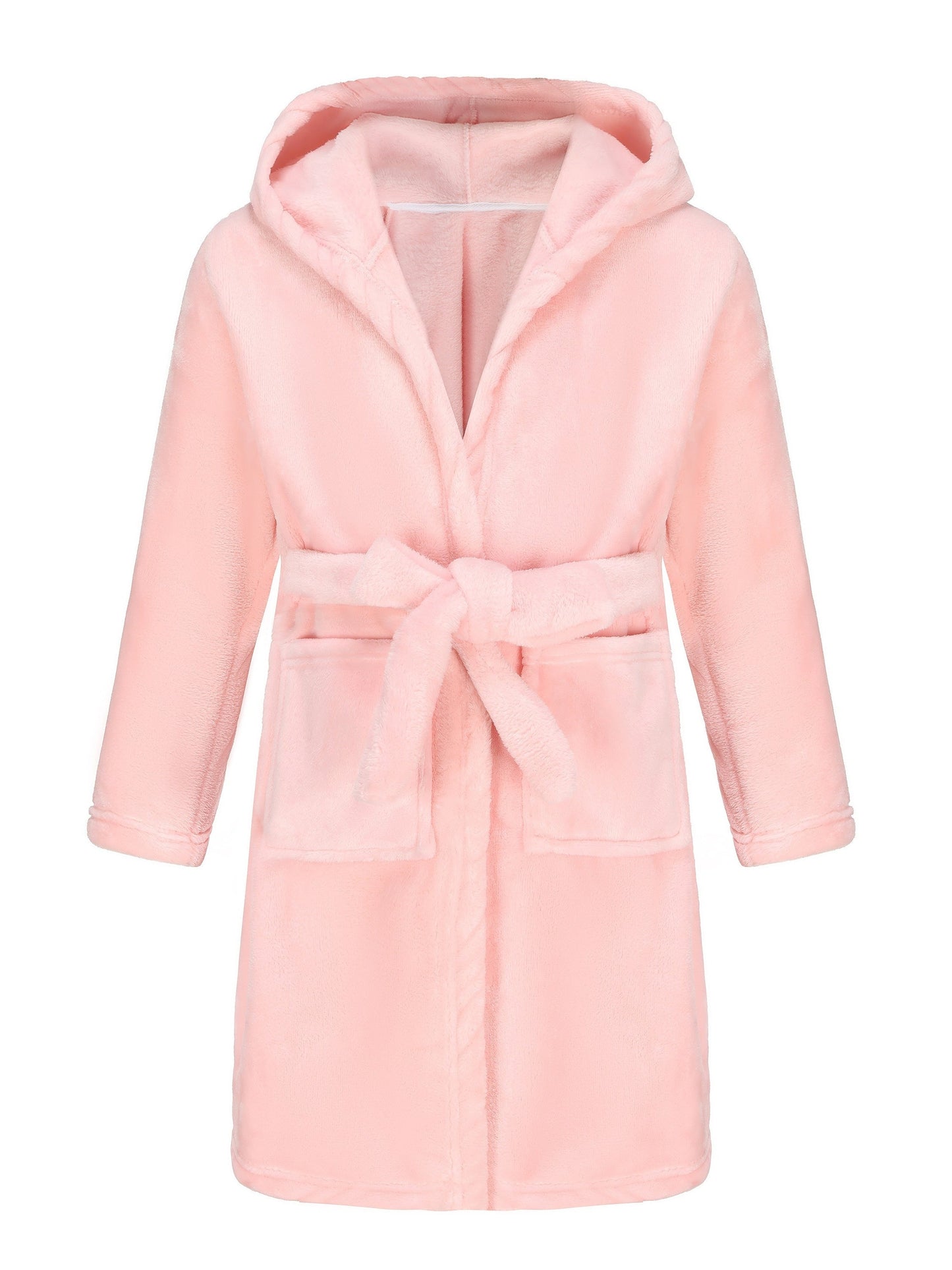 Children's Hooded Robe with Tie Waist - ModishWorld