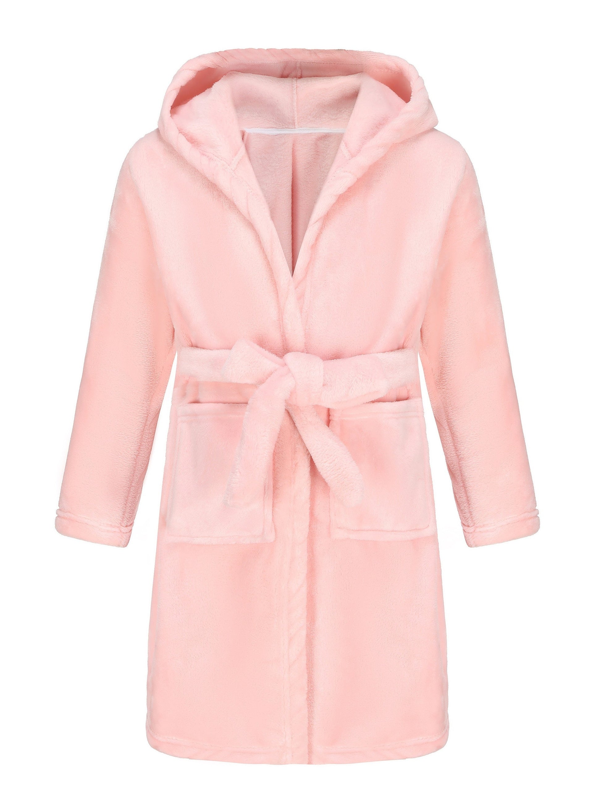 Children's Hooded Robe with Tie Waist - ModishWorld