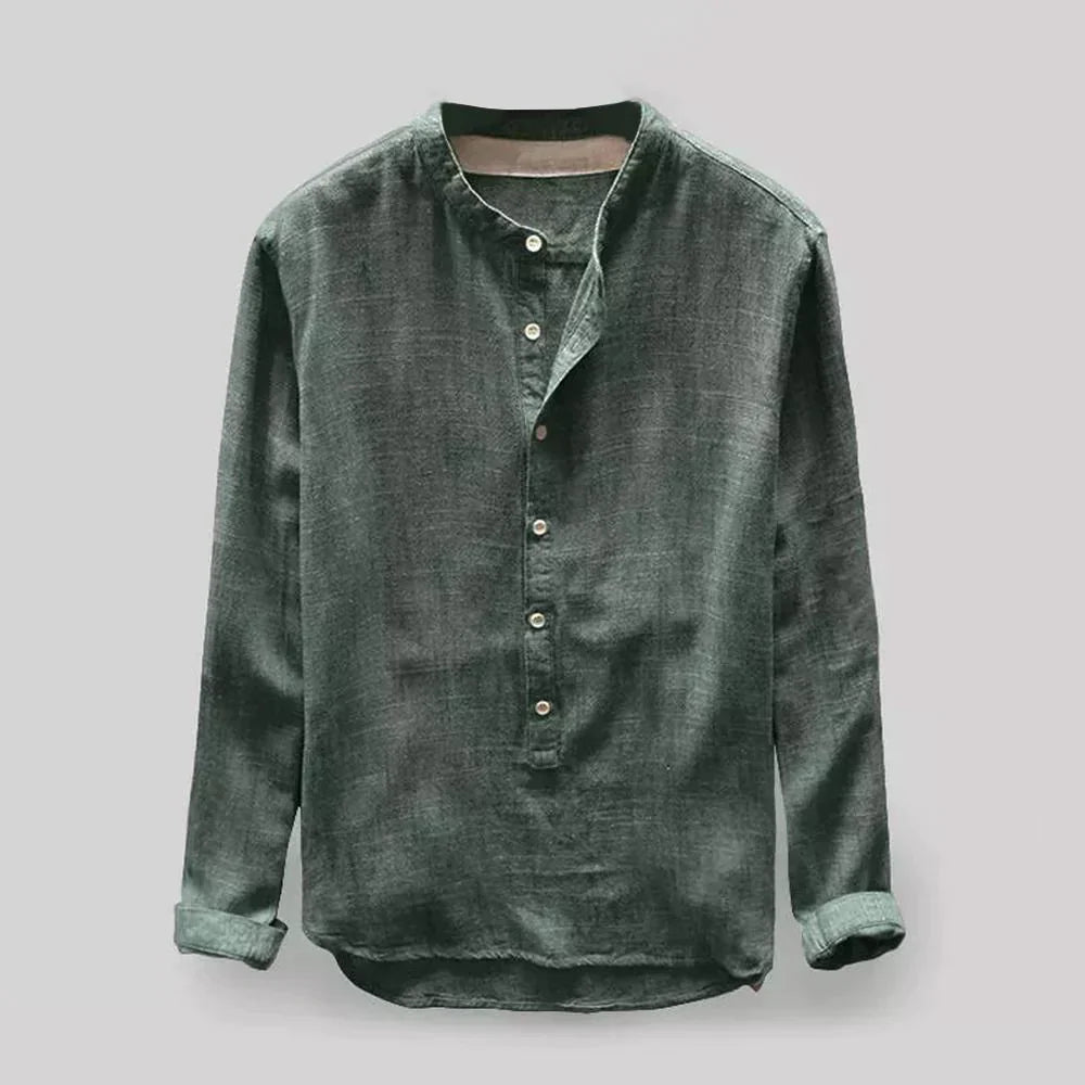 Classic Mens Button Down Long Sleeve Shirt