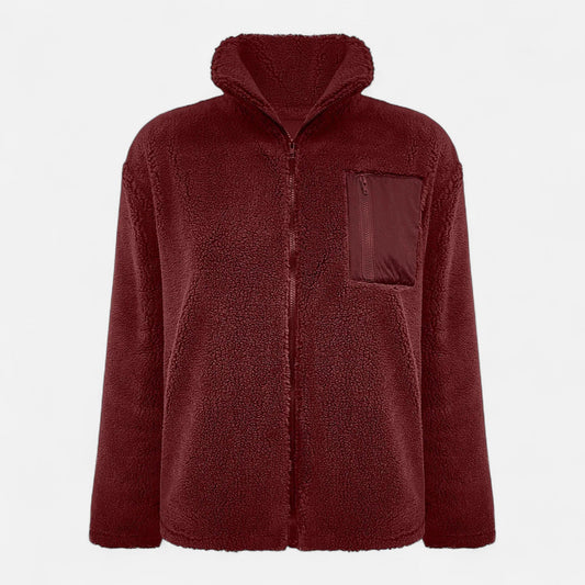 Classic Women's Plush Fleece Jacket Coat - Modish World