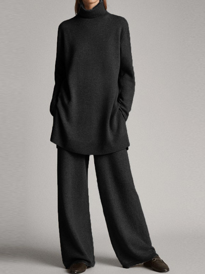 Cozy Women's Lounge Set - Soft Jumper with Comfort Trousers - ModishWorld