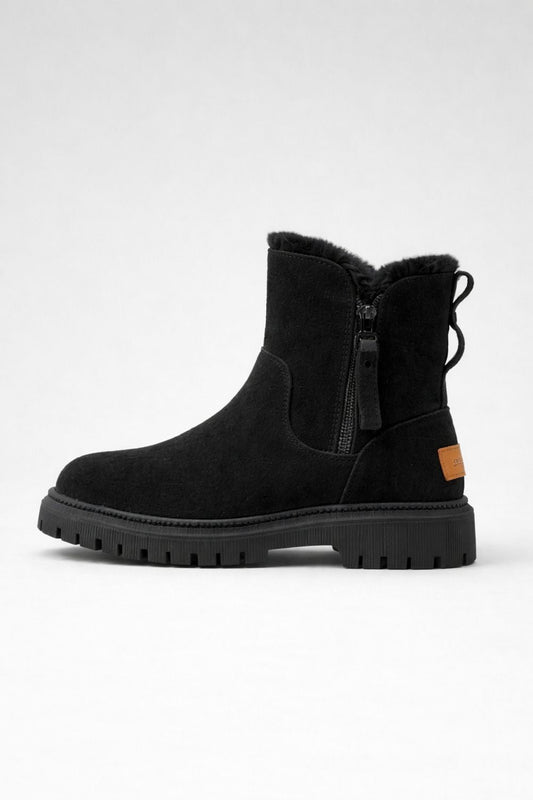Warm Faux Fur Lined Ankle Boots for Women - Modish World