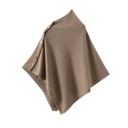 Chic Open Front Wool Poncho - ModishWorld