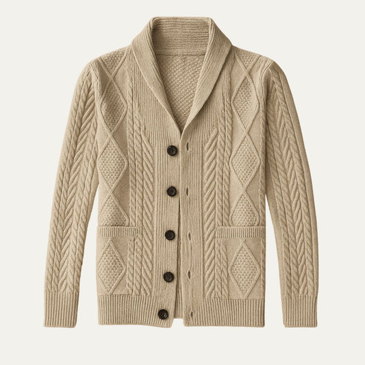 Warm Crew Neck Winter Cardigan for Men - ModishWorld