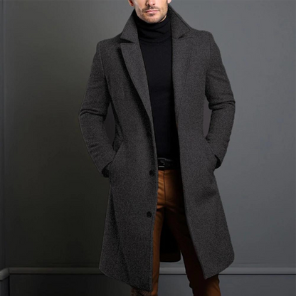 Classic Men's Long Trench Coat
