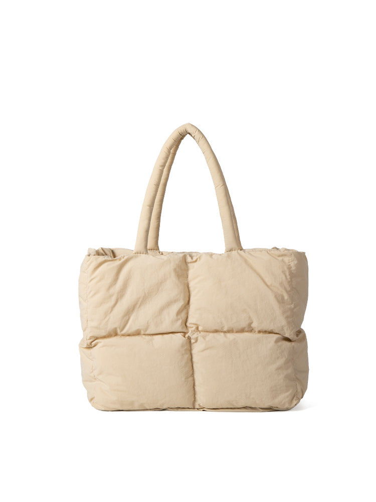 Women's Puffer Tote Bag - Chic Water Resistant Large Capacity - ModishWorld